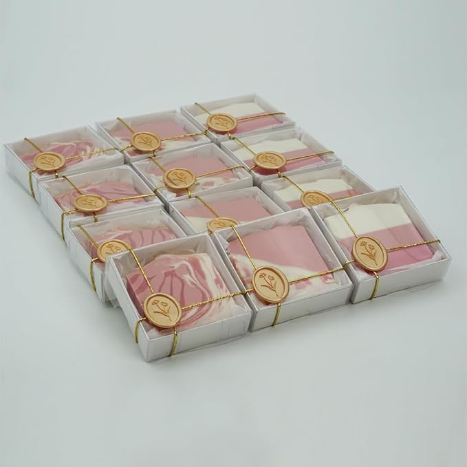 Natural Handcrafted Organic Soap Bars 12 Pack Natural Bar Soap Bridal Shower Gifts Handmade Soap Organic Bar Soap