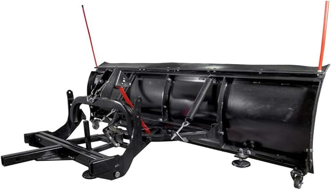 DK2 AVAL8219 Universal SUV/Truck Heavy Duty Snow Plow Kit 82 x 19 x 2 Inch Receiver Mount, Black