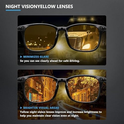livho High Tech Blue Light Blocking Night Driving Glasses
