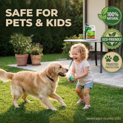 Nature's Dome Pest Control Concentrate 12 Oz | One Bottle Makes 1 Gallon of Ant & Bug Spray | Indoor & Outdoor Ant Spray for Home, Yard & Patio | Kills Fleas, Ticks, Ants & Mosquitos | Plant-Based