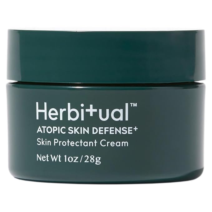 Herbitual Eczema Relief Balm – Soothing Moisturizer for Face & Body, Dry & Sensitive Skin Barrier Protectant Cream, Flare-Up Treatment for Itchy, Irritated Skin, Steroid & Fragrance-Free