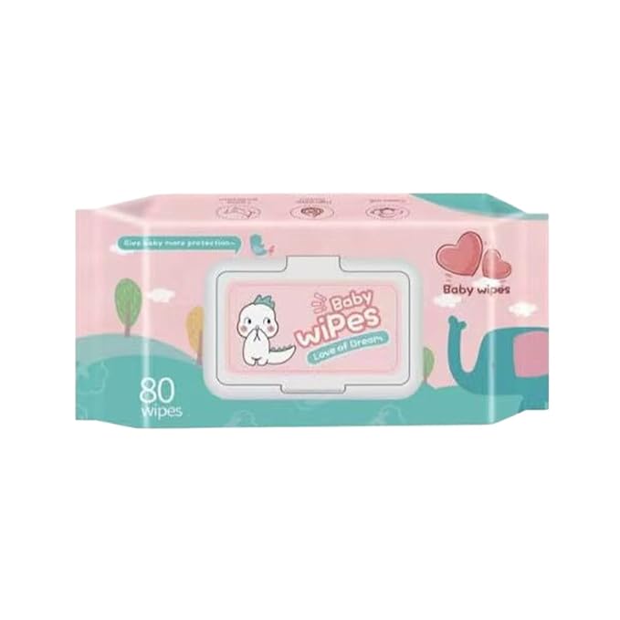 Love Of Dream Baby Wipes – Unscented, Hypoallergenic, Alcohol-Free, 80 Count Per Pack (1 Pack) – Gentle Wipes with Plant-Based Cleanser & Skin-Safe Preservatives for Sensitive Skin