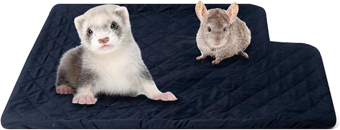 C-LIGHT Ferret Cage Liner, for Ferret Nation & Critter Nation Cage, 4-Layer Absorbent Pad with Ultrasonic Welding, Chinchilla Cage Accessories kit, Anti-Leak, Odor Control (TOP PAN Liner)
