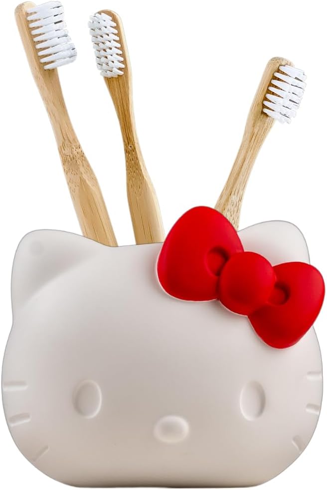 Hello Kitty Toothbrush Holder - Makeup Brushes/Pens Tumbler, (Officially Licensed Product) By Franco
