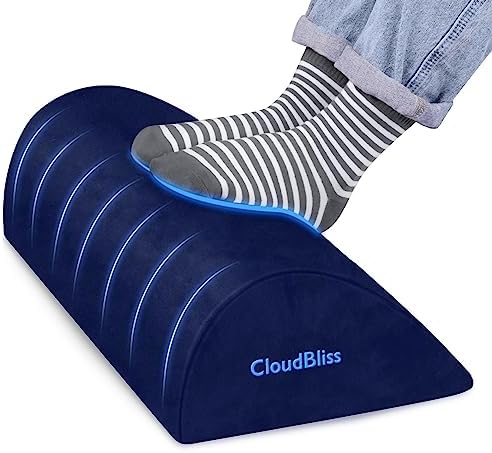 Foot Rest for Under Desk at Work, Foot Stool for Office, Footrest, Blue