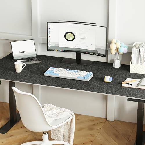 DAWNTREES Large Felt Desk Mat, 47.2"x 23.6", Desk Pad for Office and Home