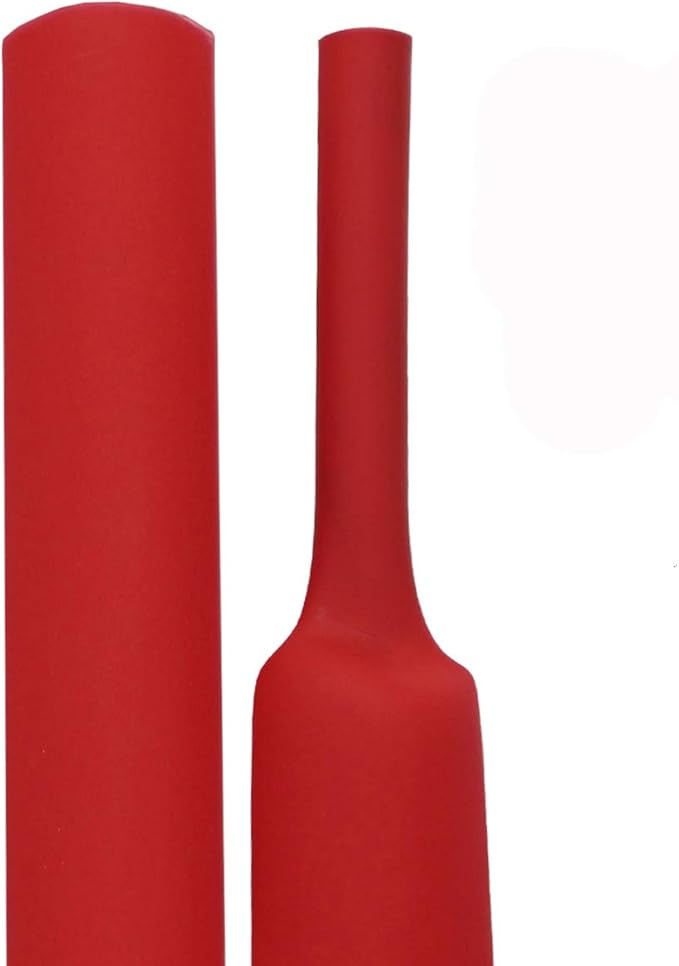XHF UL Listed 1-1/4 Inch 4Ft 3:1 Waterproof Heat Shrink Tubing Marine Grade Wire Cable Adhesive Lined Tube Insulation Seal Against Moisture Corrosion and Air Leakage Red