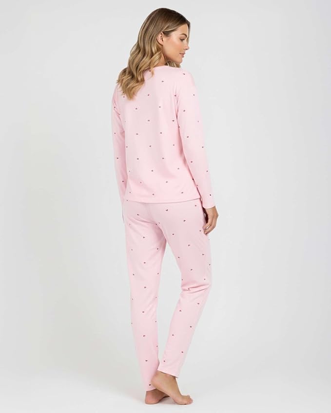 Real Essentials 2 Pack: Women's Comfy Pajama Sets - Short & Long Sleeve Ladies Loungewear Sleepwear PJs (Available In Plus)