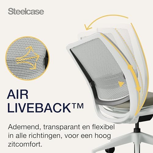 Steelcase Ergonomic Office Chair Series 2 Lumbar Support Truffle