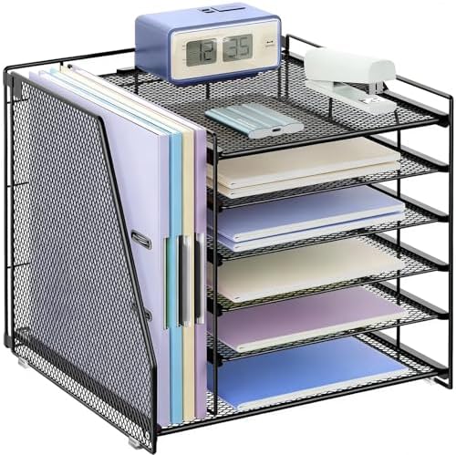 gianotter 6-Tier Paper Organizer With Magazine Holder