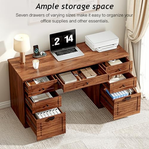 Ieejdn 59" Home Office Desks, Executive Desk,DK-302HT03