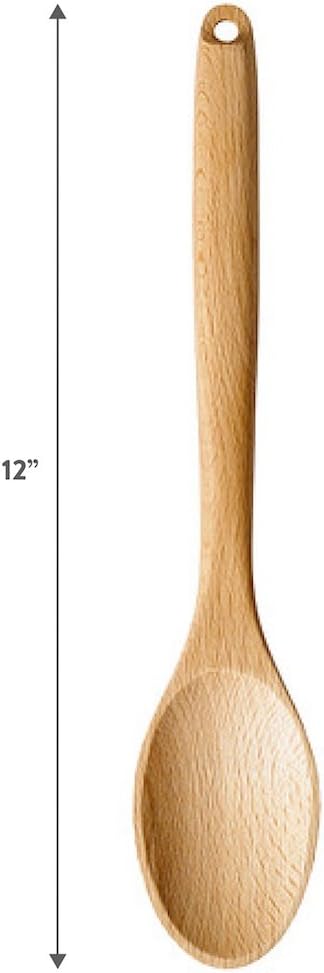 Andaz Press Personalized Laser Engraved Wooden Mixing Spoon, 12-inch, Chef Sophia, 1-Pack, Custom Name, Wood Cooking Baking Gifts for Kids Nana Grandma Mom Dad Customizable Kitchen Utensils