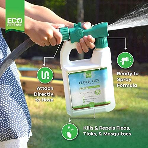 Mosquito, Flea, and Tick Spray for Yard, Covers 5,000 Square Feet