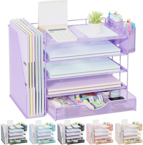 gianotter 5-Tier Desk Organizer with Drawers and File Holders