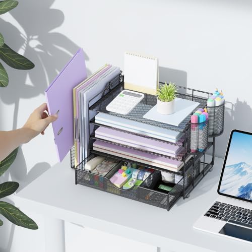 gianotter 5-Tier Desk Organizer with Drawers and File Holders