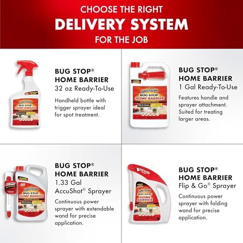 Spectracide Bug Stop Home Barrier 1.33 Gal, AccuShot Sprayer Refill
