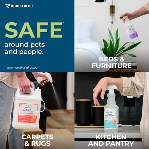 Wondercide - Indoor Pest Control Spray for Home & Kitchen Rosemary 128 oz