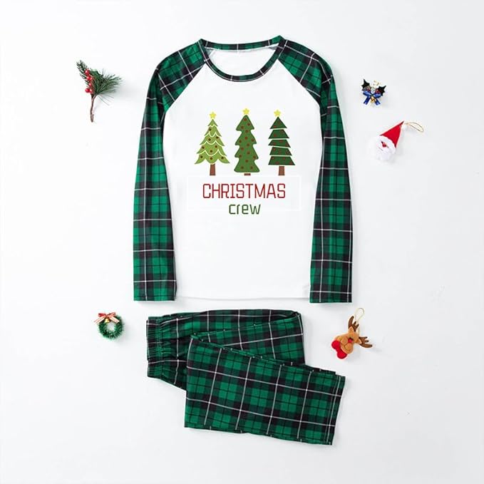 TEERAPHIQUE Christmas Pajamas for Family,Family Holiday Pajamas Matching Sets,Xmas Jammies for Couples