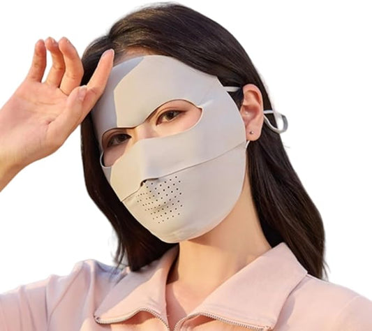Breathable UV Face Cover UPF 50+ Women Summer Face Covering Eye Protection Sunscreen Mask Sports Face Cover