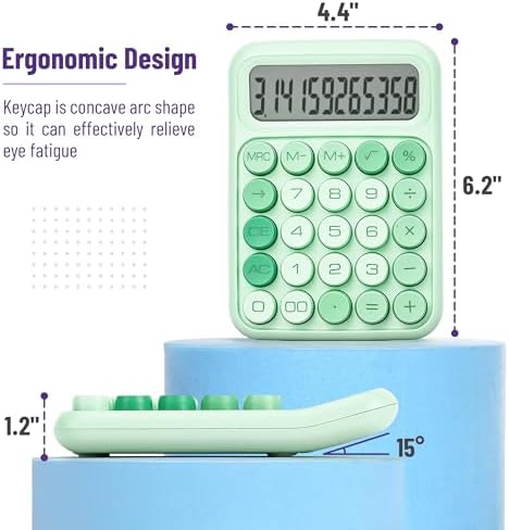 Mr. Pen- Mechanical Switch Calculator, 12 Digit Large LCD Display