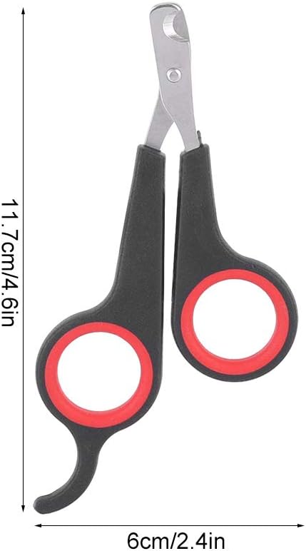 Tiiyee Cat Nail Clipper, Pet Nail Trimmers Bird Claw Scissors Stainless Steel Parrot Cage Essential Grooming Tool for Small Animals Ferrets Bunny Kitten Hamsters Rabbit Puppy Precision Sharp Cut