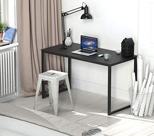 SHW Mission 48-Inch Home Office Computer Desk, Black
