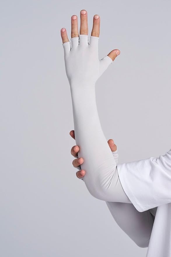 Coolibar Long Full Finger UV Sun Gloves - UPF 50+ Sun Protection - Culebra