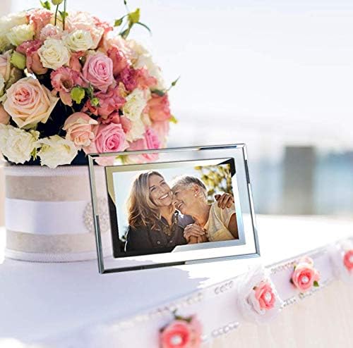 SIMON'S SHOP 3.5x5 Picture Frame for Wall and Desk, Modern Picture Frames for Home Office Decor, 3-Pack Silver Frames Display Photos Snapshots 3 1/2 x 5