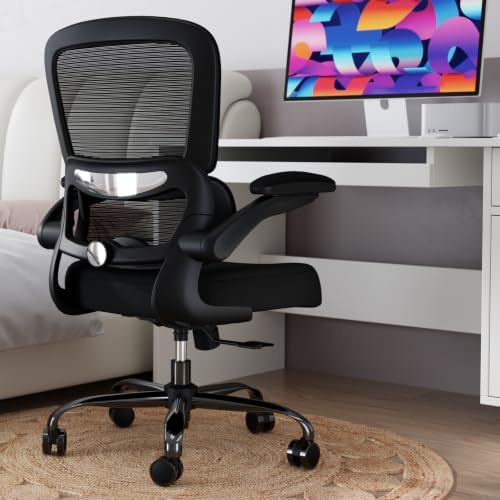 TRALT Office Chair - Ergonomic Desk Chair with Adjustable Lumbar Support, Mesh Computer Chair, Executive Chairs for Home Office Comfortable Lumbar Support Black Pack of 10