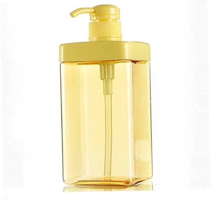 Mikinona 2pcs Eco-Friendly Lotion Bottles Reusable Pump Dispenser for Shampoo Conditioner Toiletries Random Color