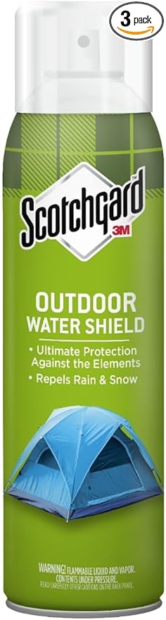 Scotchgard Outdoor Water Shield, Water Repellent Fabric Protector for Patio Furniture, Cushions, and Outdoor Gear, 31.5 fl oz (3 Cans, 10.5 oz Each)