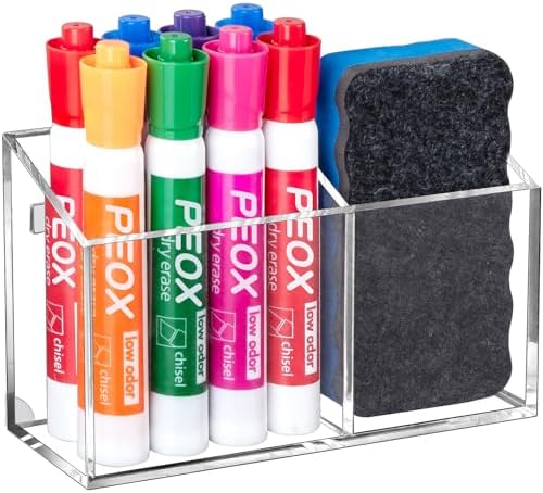 BEYGORM Magnetic Dry Erase Marker Holder for Whiteboard & Refrigerator