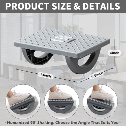 CasaZenith Foot Rest Under Desk at Work, Foot Stools for Under Office Desk