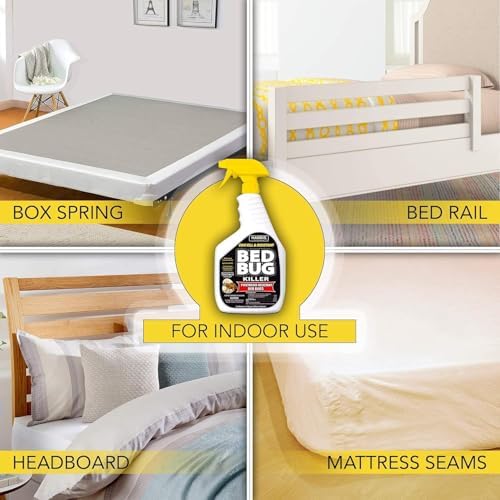 HARRIS White Label Bed Bug Killer, Liquid Spray with Odorless and Non-Staining Extended Residual Kill Formula (32oz)