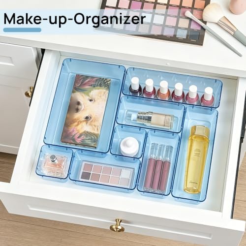 Vtopmart 25 Pack Plastic Drawer Organizers with Non-slip Rubber Pads