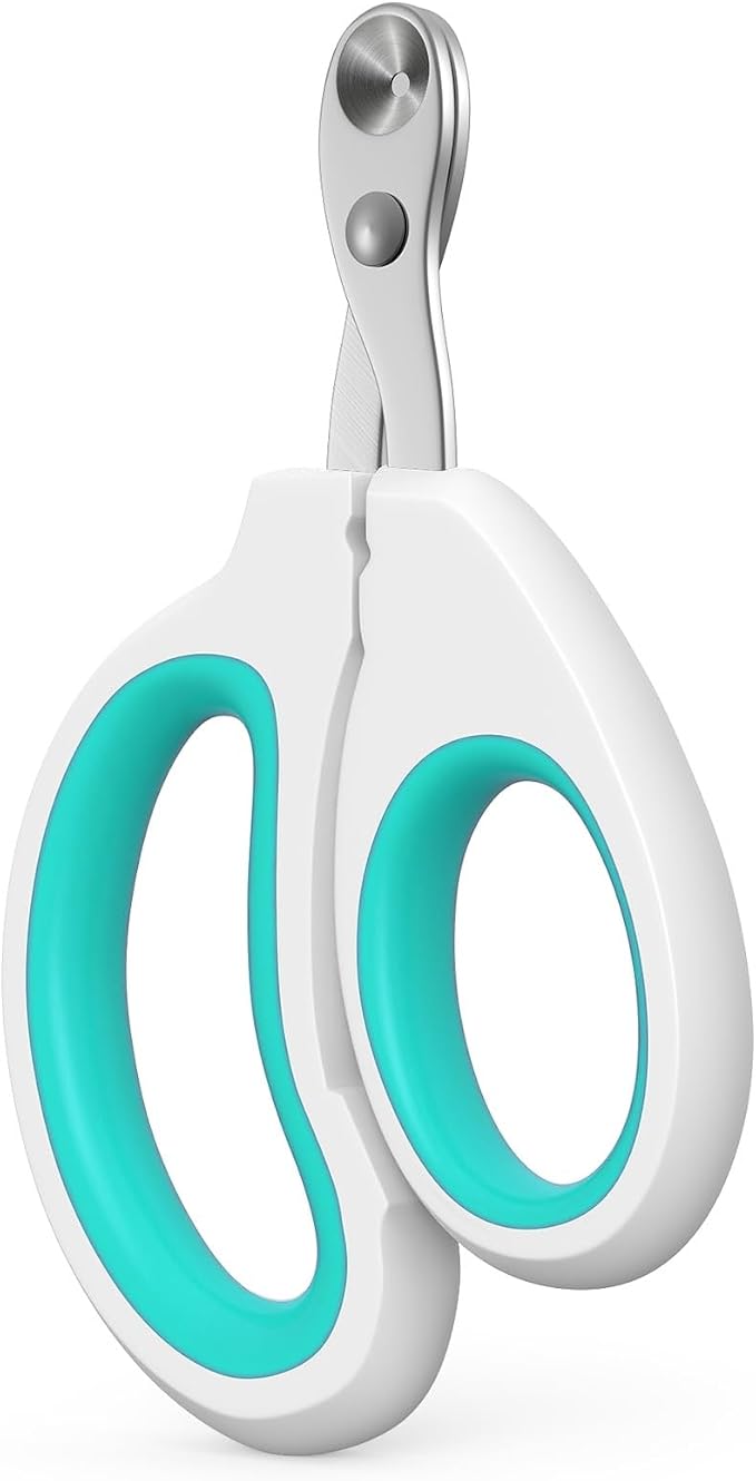 Aogeili Cat Nail Clippers - Stainless Steel, Non-Slip, Safe for Small Pets | Practical Pet Nail Clipper For Small Animals. Ergonomic Non-Slip Handle For Safe, Easy Trimming At Home For Kittens & Puppies