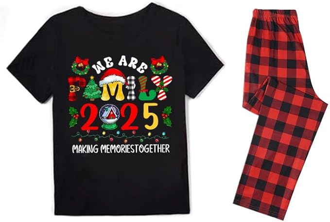 Family Christmas Pajamas Matching Sets Holiday Xmas Party Family Sleepwear Set Jammies for Couples