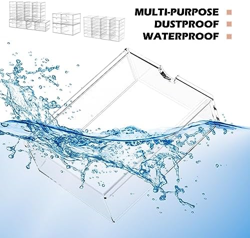 caktraie 6-Pack 30-Drawer Acrylic Storage & Makeup Organizer for Desk
