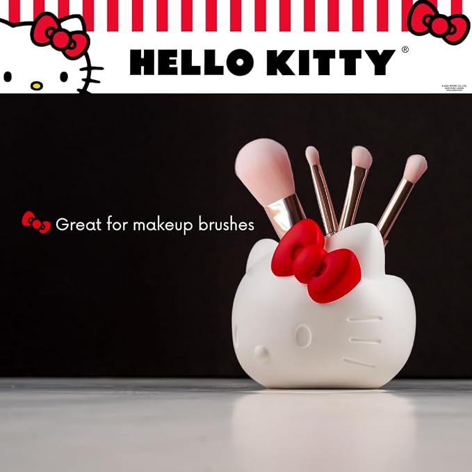Hello Kitty Toothbrush Holder - Makeup Brushes/Pens Tumbler, (Officially Licensed Product) By Franco