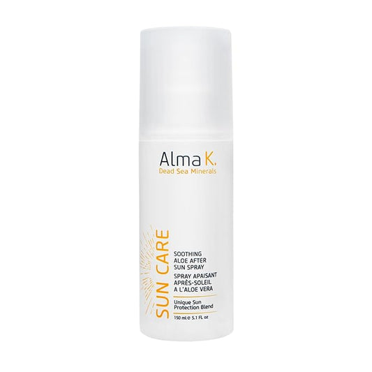 Alma K Soothing Aloe After Sun Spray - After Sun Care - Aloe Vera Gel, Dead Sea Minerals - Sunburn Relief - Vacation Essentials for Women - 5.1 oz