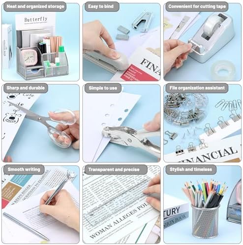 13-in-1 Office Desk Organizer Set for Back to School Supplies Accessories