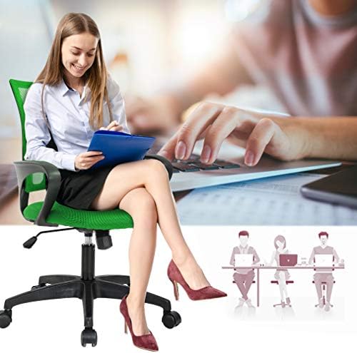 BestOffice Ergonomic Office Chair | Mid-Back Swivel Desk Chair | Green