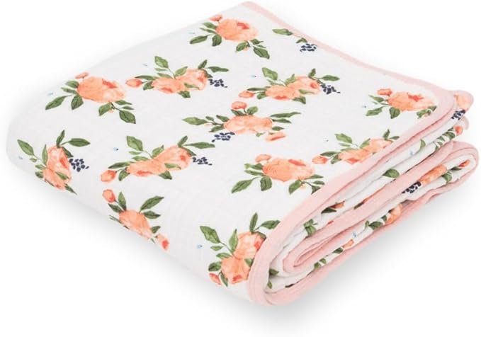 Cotton Muslin Quilt - Watercolor Roses by Unreleased