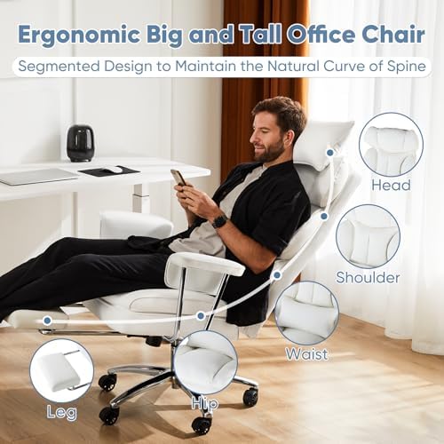 DUMOS Ergonomic Home Office Desk Chair, Executive Chair, PU Leather