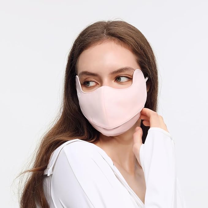 Sun Protection UPF 50+ UV Face Cover Summer Face Mask Neck Gaiter with Ear Loops SLN3M308