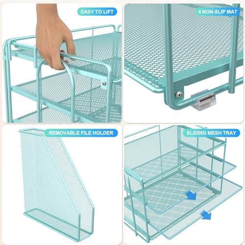 gianotter 4-Tier Paper Organizer With Magazine Holder