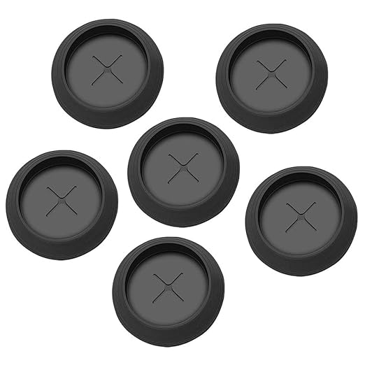 6 Pcs Black Rubber Meat Probe Grommet Replacment Parts for Traeger Wood Pellet Grills,Grills and Outdoor Cooking,Outdoor Cooking Tools and Accessories,Cleaning and Maintenance Tools
