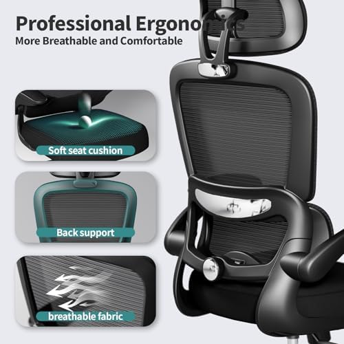 TRALT Office Chair Ergonomic Desk Chair - Gaming Chair with Lumbar Support
