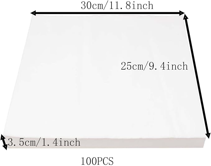 100 Sheets Bird Cage Liner Papers, Disposable Bird Cage Paper Liners, Cuttable Pet Animal Cages Cushion, Precut Absorbent Bird Paper for Bird Parrot Small Animal, 9.8'' X 11.8''