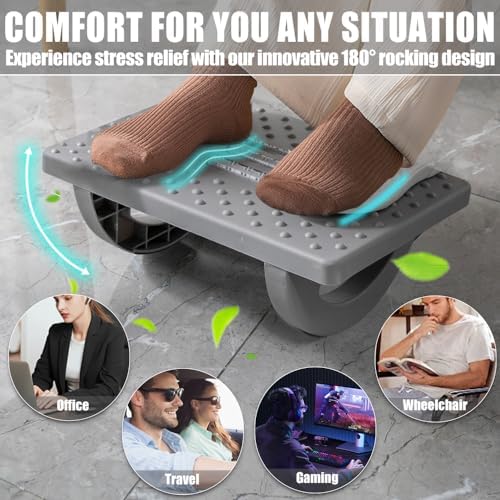 CasaZenith Foot Rest Under Desk at Work, Foot Stools for Under Office Desk